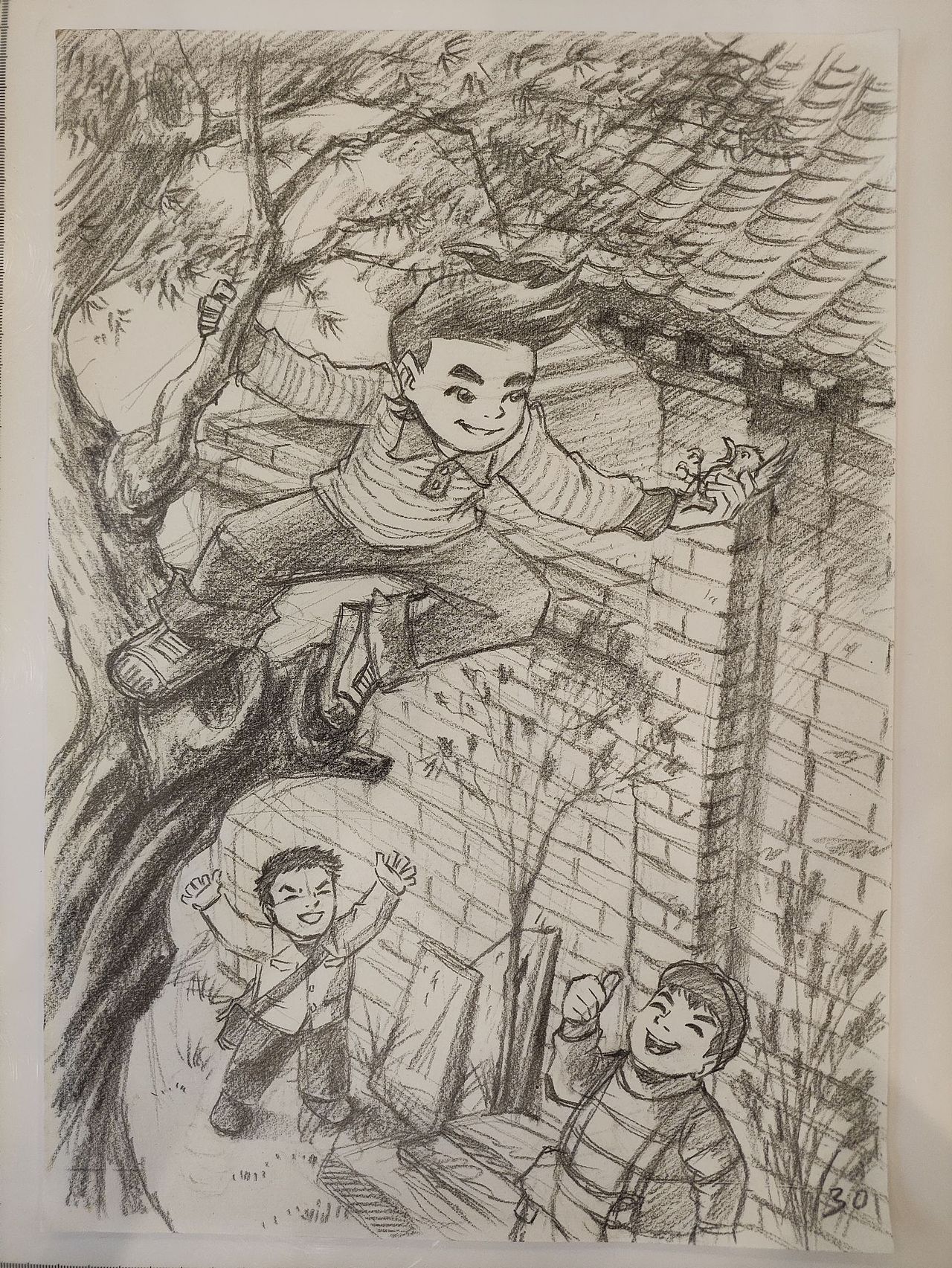 童年的季节 草图1（图ZMzQ3NjYwMDUy） - 艺术插画 - 站酷设计师田间小仙原创素材 - 站酷ZCOOL