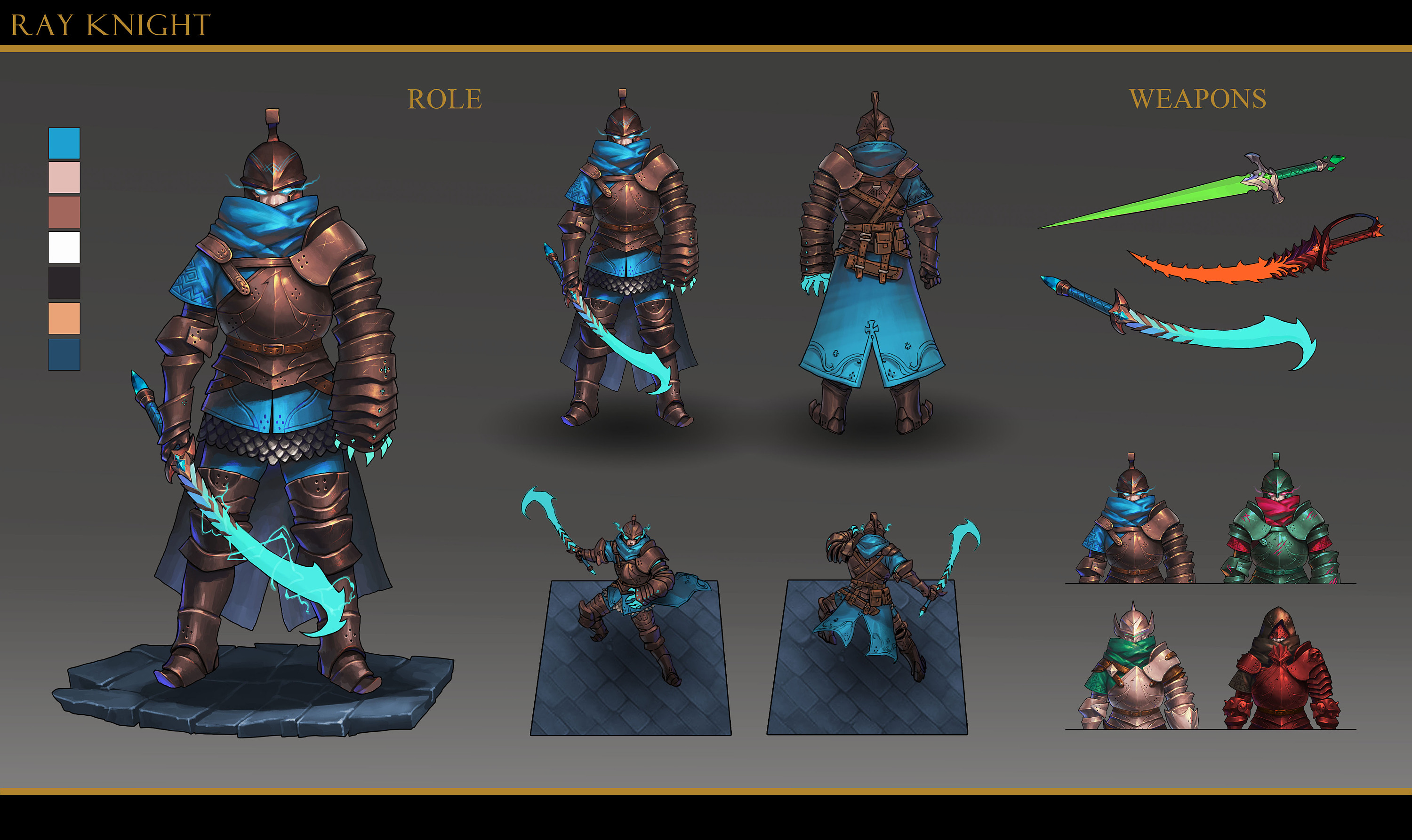 欧美角色设定|插画|游戏原画|四目幻想 - 原创作品 - 站酷 (zcool)