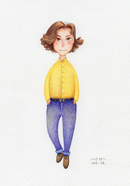 彩铅画《鸡骨汤爸爸的故事》(图ZMjU1MjU3NjA=) - 儿童插画 - 站酷设计师叮叮会画原创素材 - 站酷ZCOOL