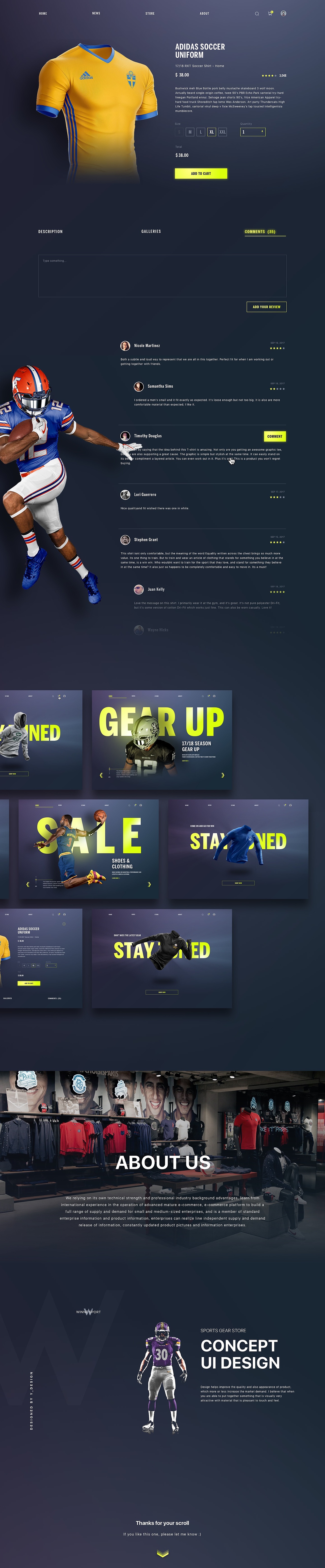 Sports Gear Store UI - [附源文件]（图ZOTQ0MDYyMDQ=） - APP界面 - 站酷设计师Y_Design原创素材 - 站酷ZCOOL