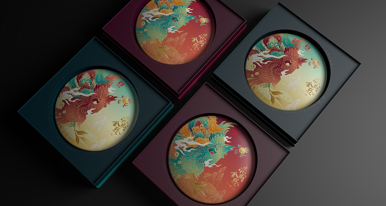 大益普洱茶产品设计·赤羽金轮