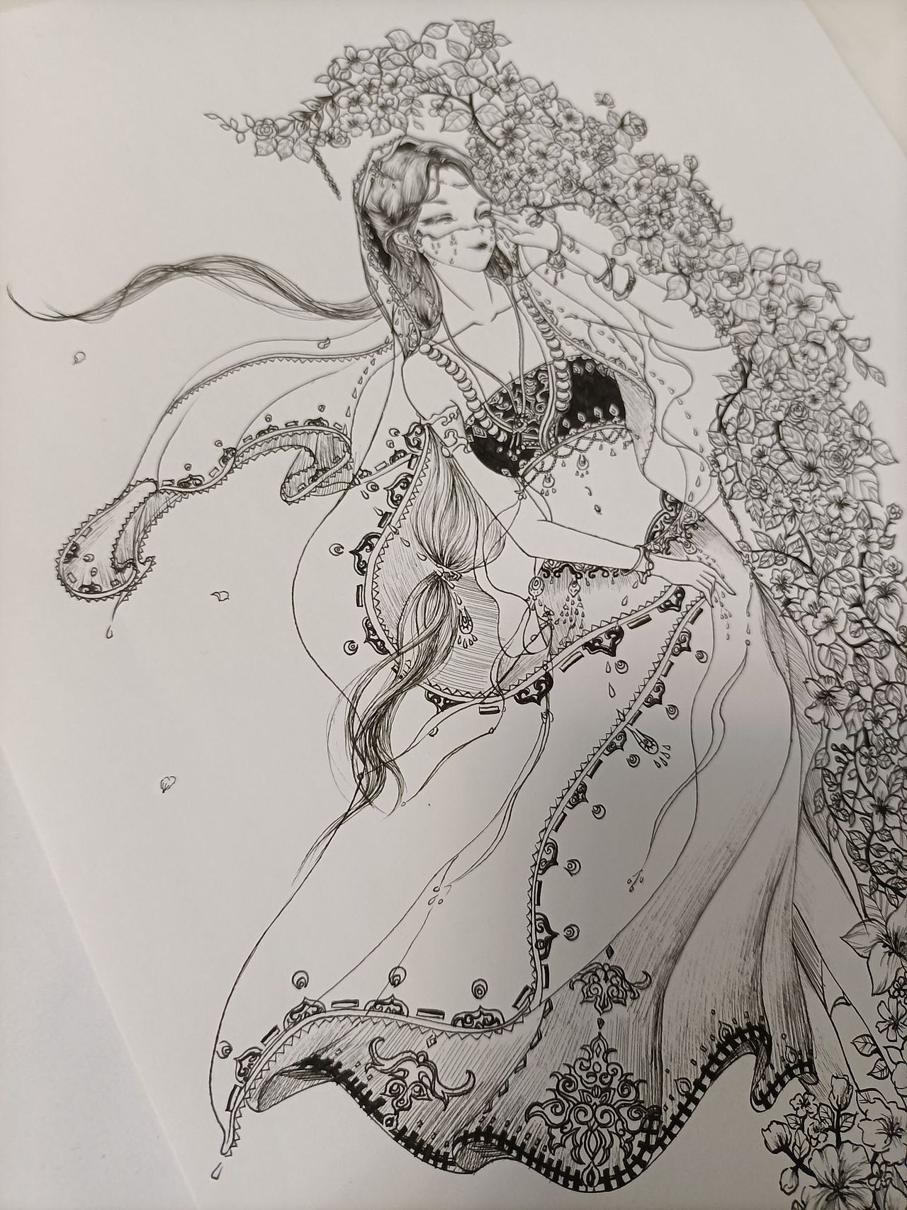 巧笑倩兮 美目盼兮（图ZMzIzNzEyMzU2） - 绘画 - 站酷设计师芮临原创素材 - 站酷ZCOOL