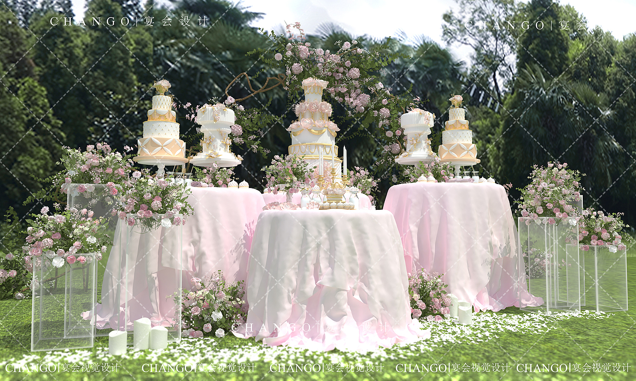 <3D婚礼效果图>真实现场效果 还原婚礼现场