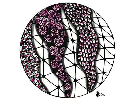 禪繞畫(huà)0314（個(gè)人主頁(yè)-ZNDY0NjY4OTI=） - 圖案 - 站酷設(shè)計(jì)師feixl86原創(chuàng)素材 - 站酷ZCOOL