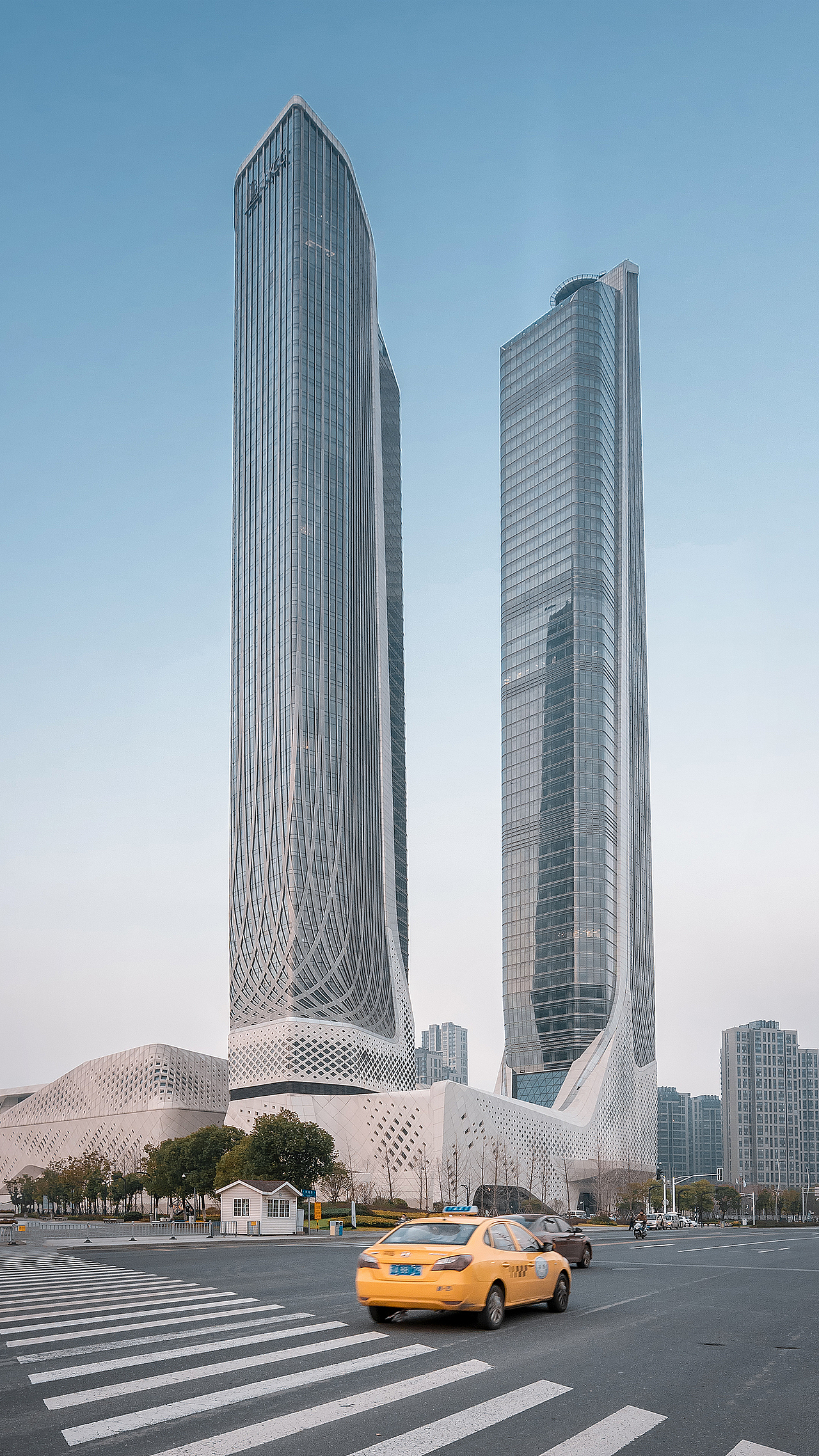 建筑摄影城市风光南京双子塔