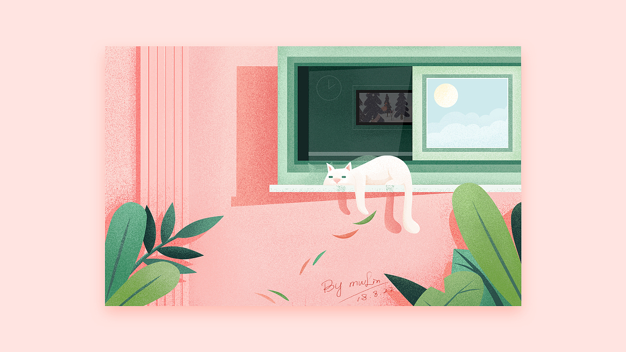 cattie's nap（图ZMTI2ODU2MTQw） - 艺术插画 - 站酷设计师LemonSeed原创素材 - 站酷ZCOOL