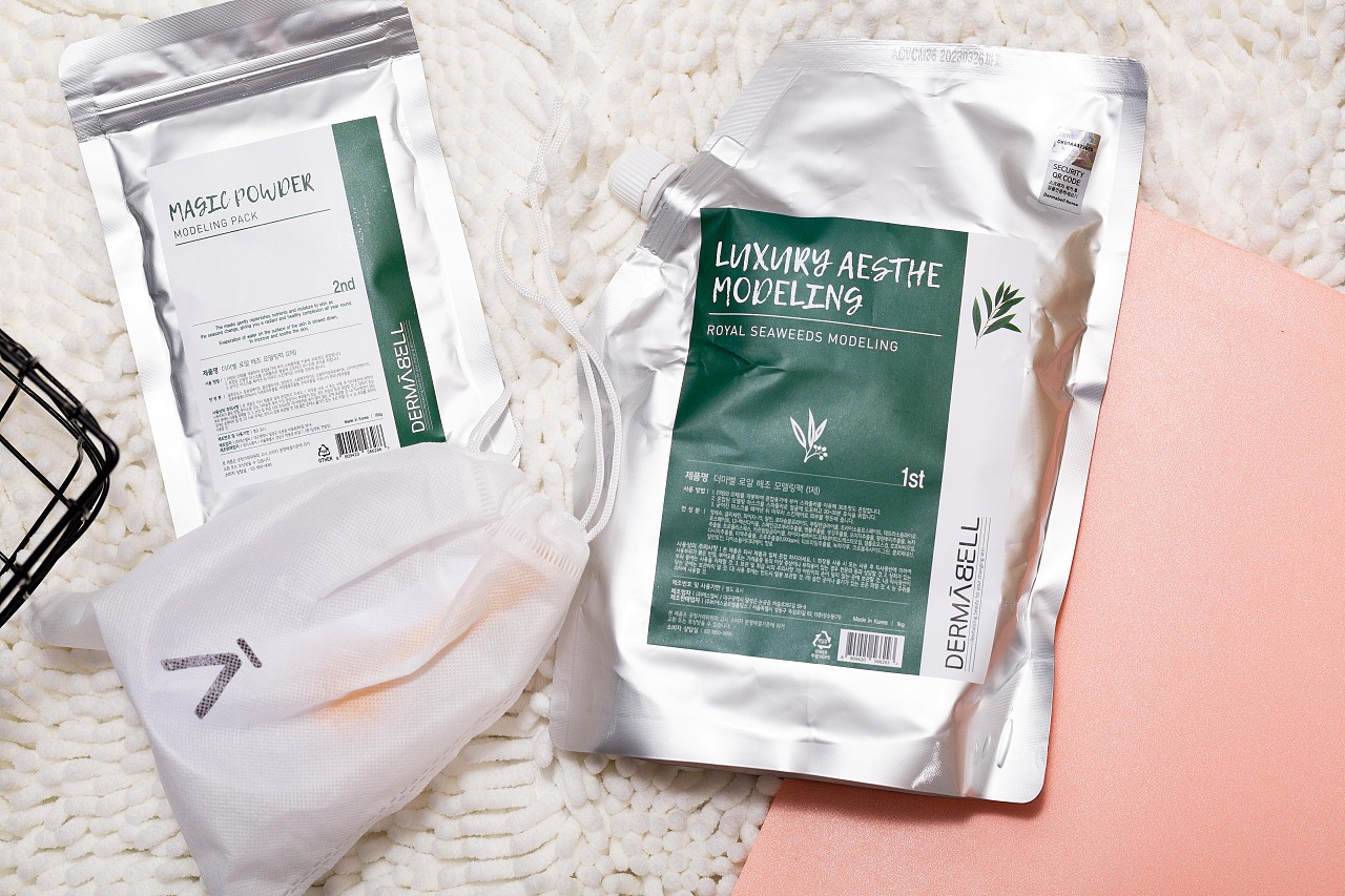 韩国dermabell德玛贝尔玫瑰软膜粉