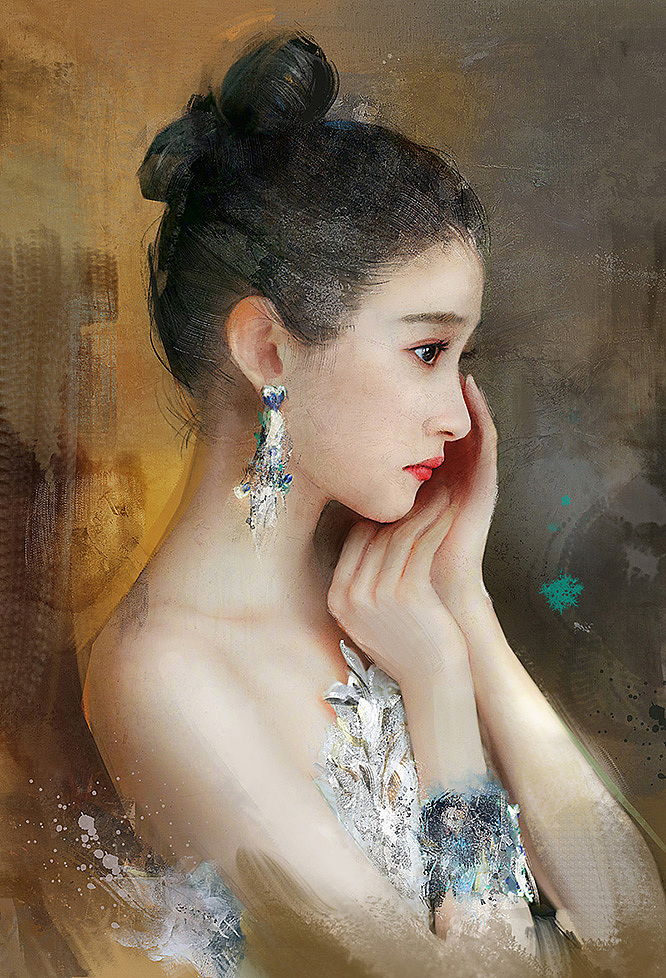 2020-2021人像涂绘合集（图ZMjg1NjA0NDIw） - 创作习作 - 站酷设计师依恒CG原创素材 - 站酷ZCOOL