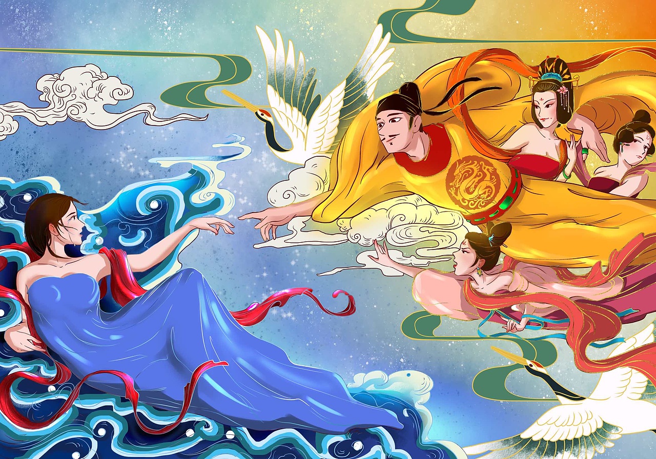 武则天系列（图ZMjI0OTg5MDUy） - 商业插画 - 站酷设计师咸蛋糖原创素材 - 站酷ZCOOL