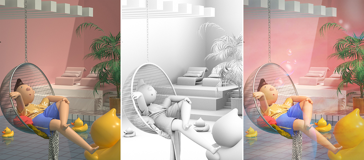C4D卡通人物练习（图ZMjIzNTIyOTE2） - 人物/生物 - 站酷设计师八爪啊原创素材 - 站酷ZCOOL
