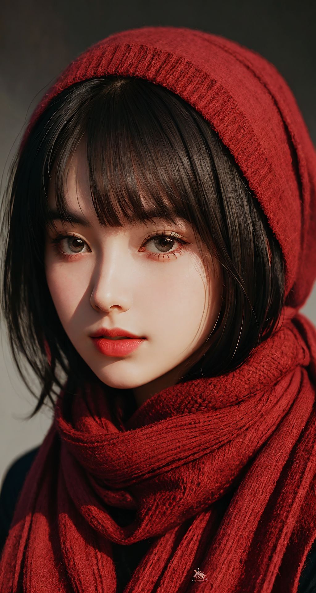 红围巾🧣女孩