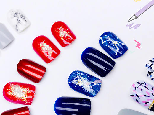 手繪美甲（個人主頁-ZMjY1NDc5MDg=） - 其他手工藝 - 站酷設計師心如止水丹原創(chuàng)素材 - 站酷ZCOOL