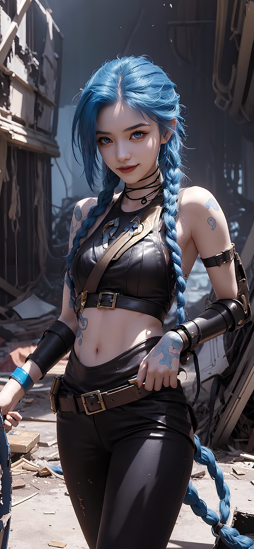 金克丝！#ai绘图 #stablediffusion #nlol（图ZMzQ3NTc0ODky） - 游戏原画 - 站酷设计师麦芒小盆友原创素材 - 站酷ZCOOL