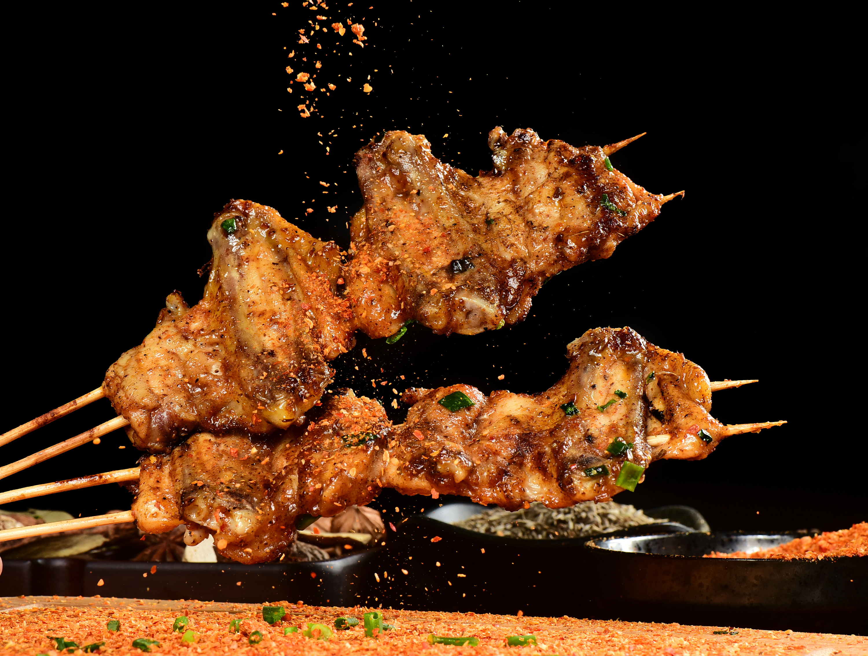 烤肉 串串火锅 拍摄