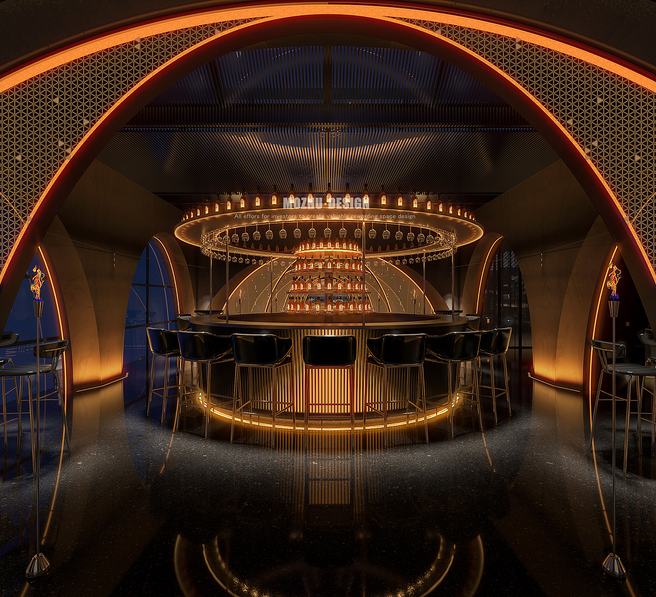 高端威士忌酒吧设计|高级感的威士忌酒吧设计_成都夜店酒吧设计-站酷