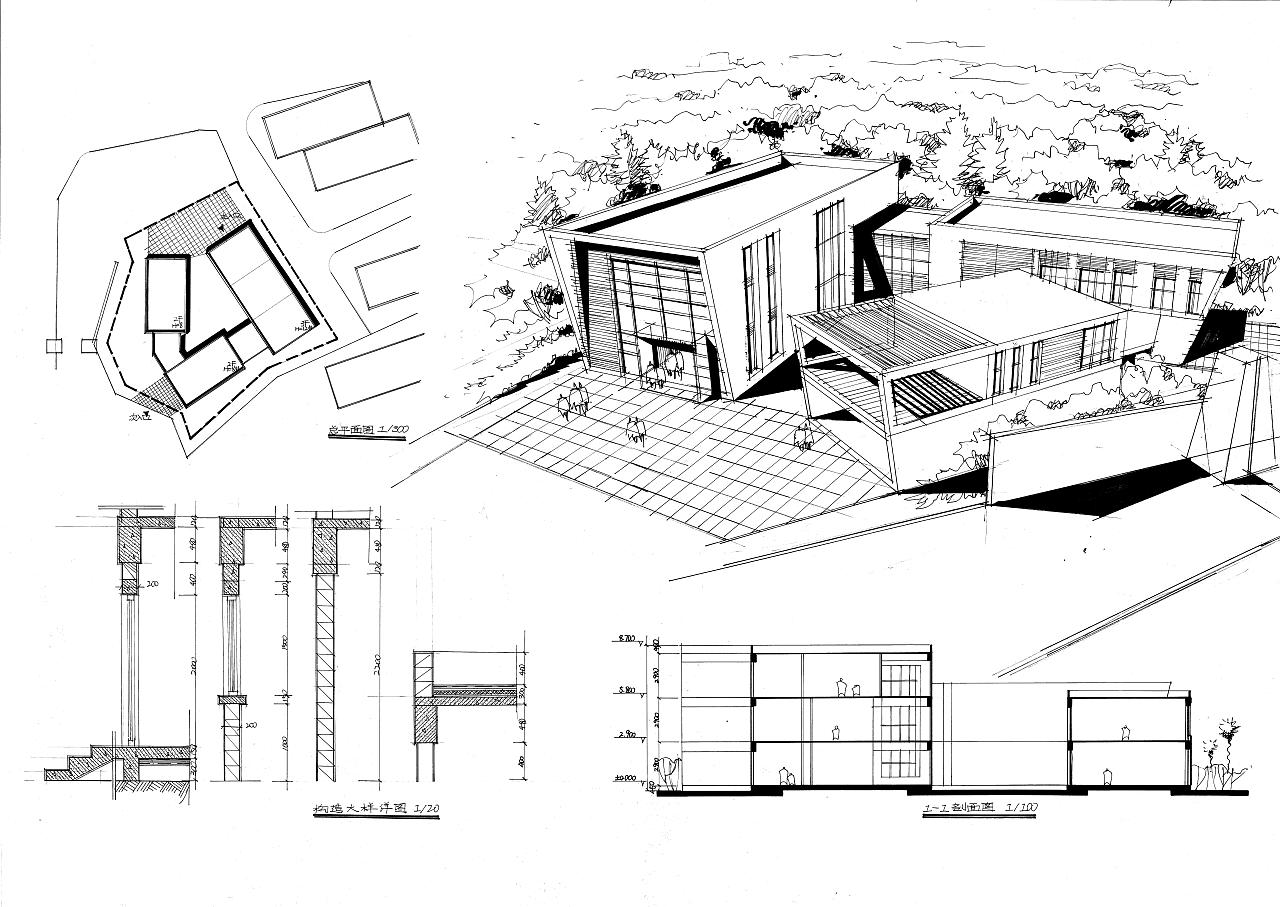 建筑快题线稿系列(一)