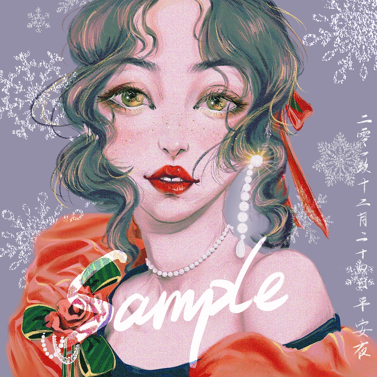 圣诞新尝试 人物练习 NO1（图ZMTkwOTczNTY0） - 创作习作 - 站酷设计师雾皿原创素材 - 站酷ZCOOL