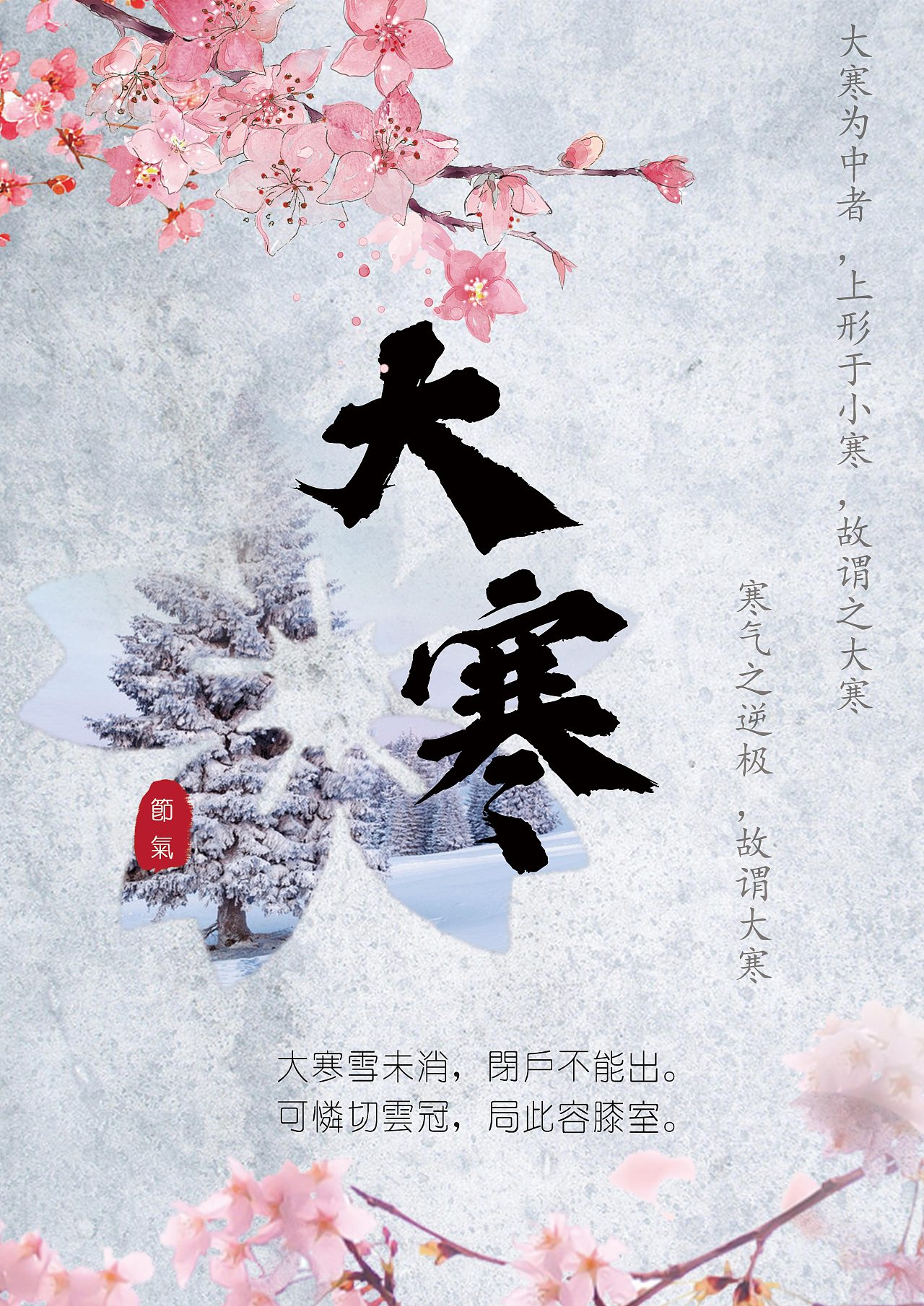 大寒海报X3|平面|海报|ZhaoYLoong - 原创作品 - 站酷 (ZCOOL)