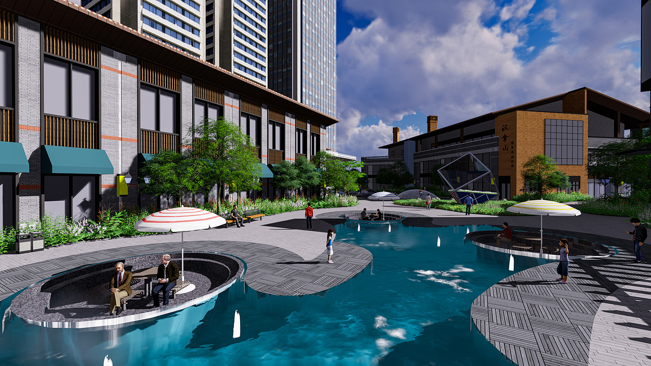 重庆沙坪坝区大学城熙街一期文创园景观改造设计（图ZMTQwMTk1MTcy） - 景观设计 - 站酷设计师他整夜在写信原创素材 - 站酷ZCOOL