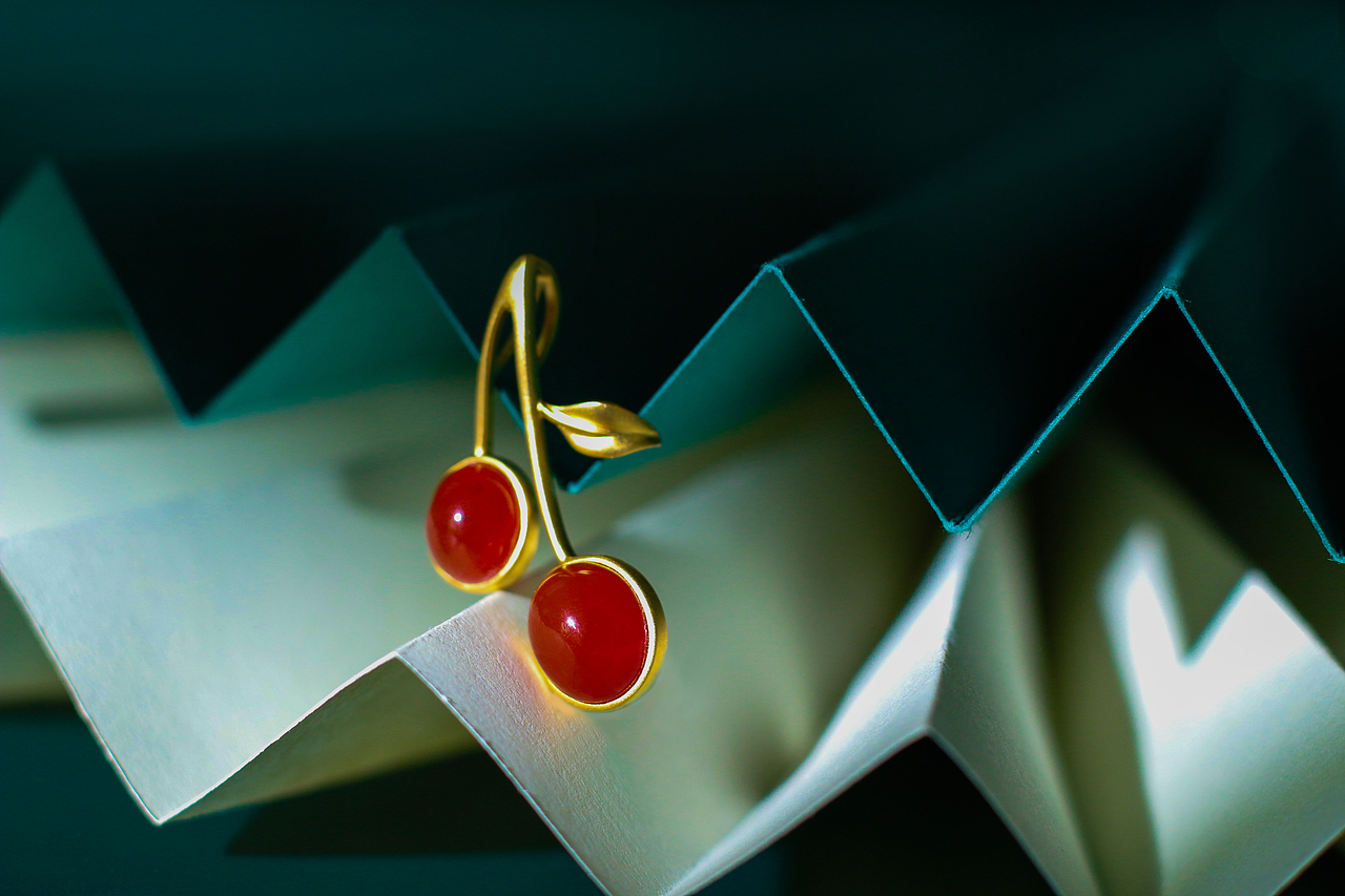 爱盘原创南红首饰耳钉 · 系列一（图ZMTk5MDY5MjMy） - 首饰设计 - 站酷设计师爱盘玩原创素材 - 站酷ZCOOL