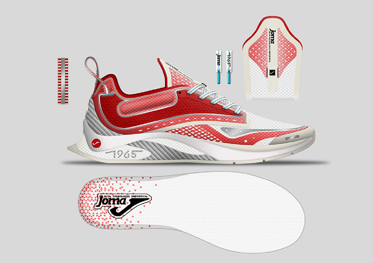 JOMA/运动鞋设计稿.Design by TINGNOE GAME Sneaker|服装|鞋履设计|TingnoeGame - 原创作品 - 站酷 (ZCOOL)