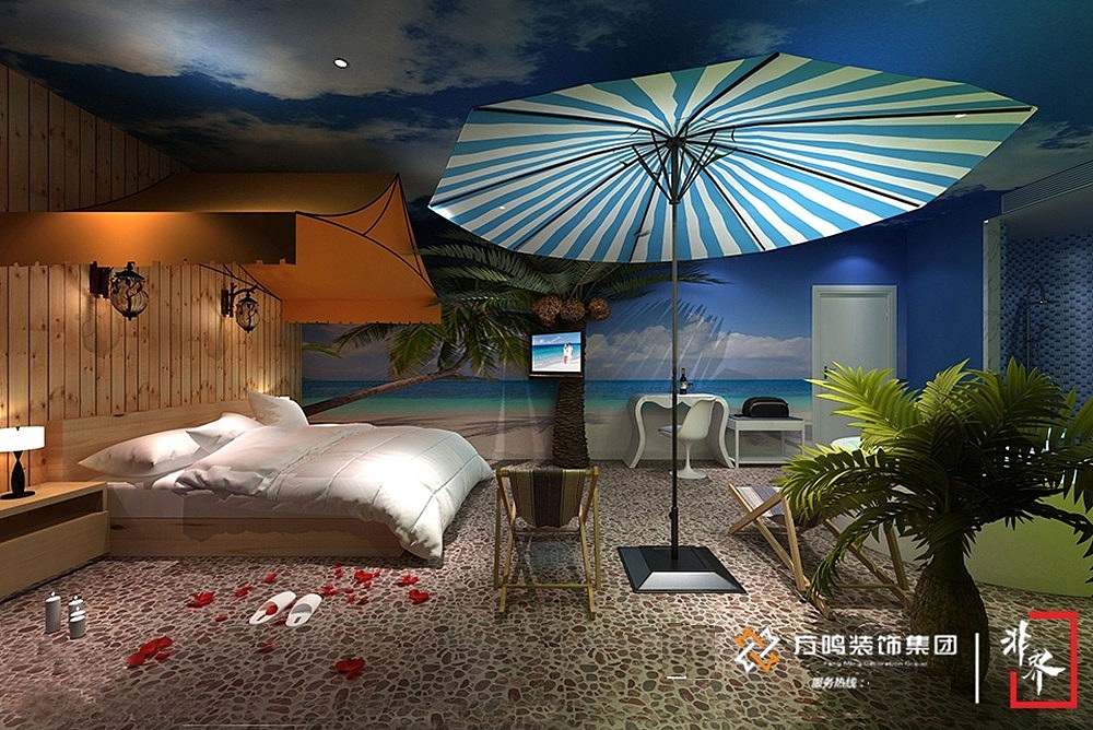 海滩丛林主题酒店设计_主题酒店装修效果图（图ZMTc5MjI2Njcy） - 家装设计 - 站酷设计师方鸣装饰集团原创素材 - 站酷ZCOOL