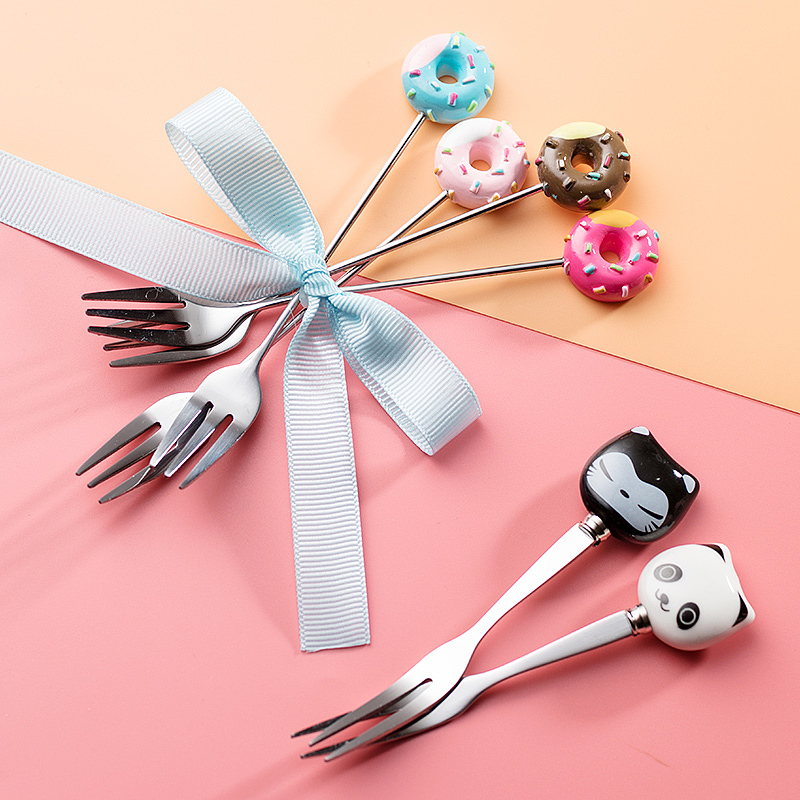 水果叉套装创意可爱儿童水果叉子不锈钢卡通 餐具摄影（图ZMTYwMTE5NTI0） - 产品摄影 - 站酷设计师漫渡光影原创素材 - 站酷ZCOOL