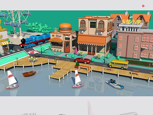 小鎮(zhèn)（個人主頁-ZMzQ4Mjk0NDg=） - 場景 - 站酷設計師WN_Victor原創(chuàng)素材 - 站酷ZCOOL