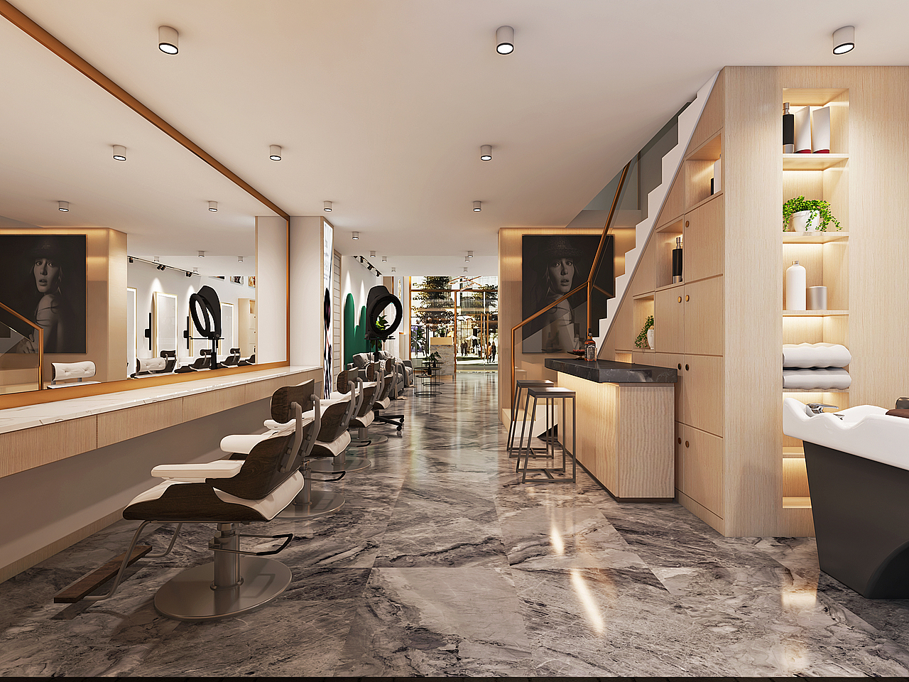 理发店效果表现