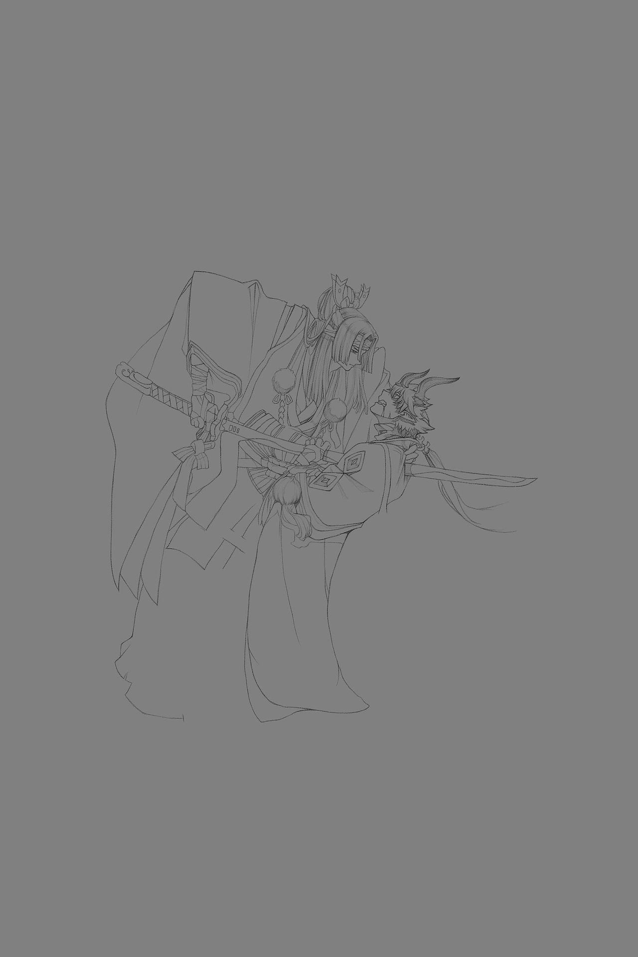 阴阳师/鬼切/板绘/临摹