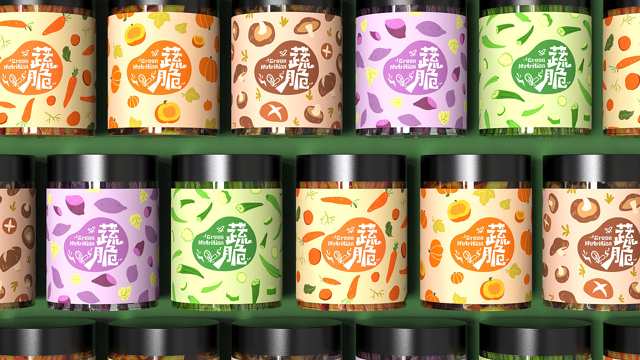 蔬脆 | 蔬菜脆包装设计（图ZMjI1OTQwNDky） - 包装 - 站酷设计师FORMER1988原创素材 - 站酷ZCOOL