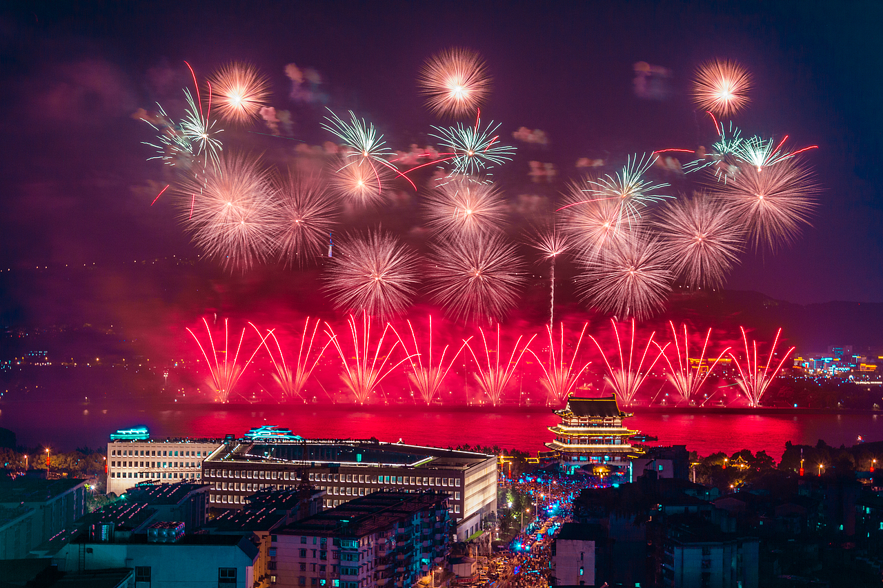 長沙橘子洲五一煙花（圖ZMTU2Nzc0Mjc2） - 風(fēng)光攝影 - 站酷設(shè)計師我叫老萬原創(chuàng)素材 - 站酷ZCOOL