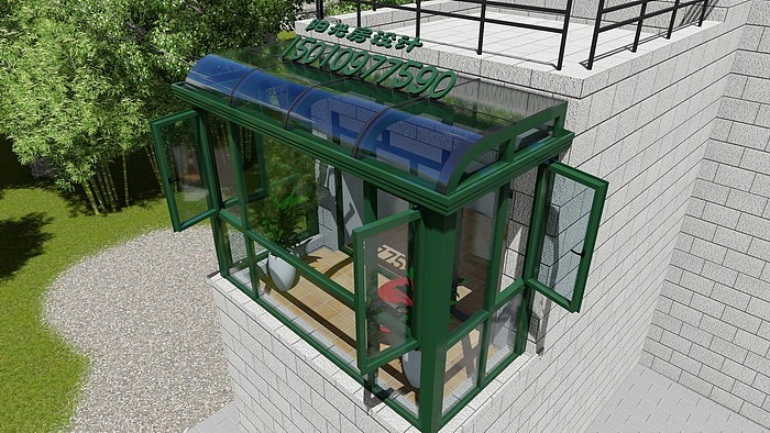 阳台封窗阳光房效果图