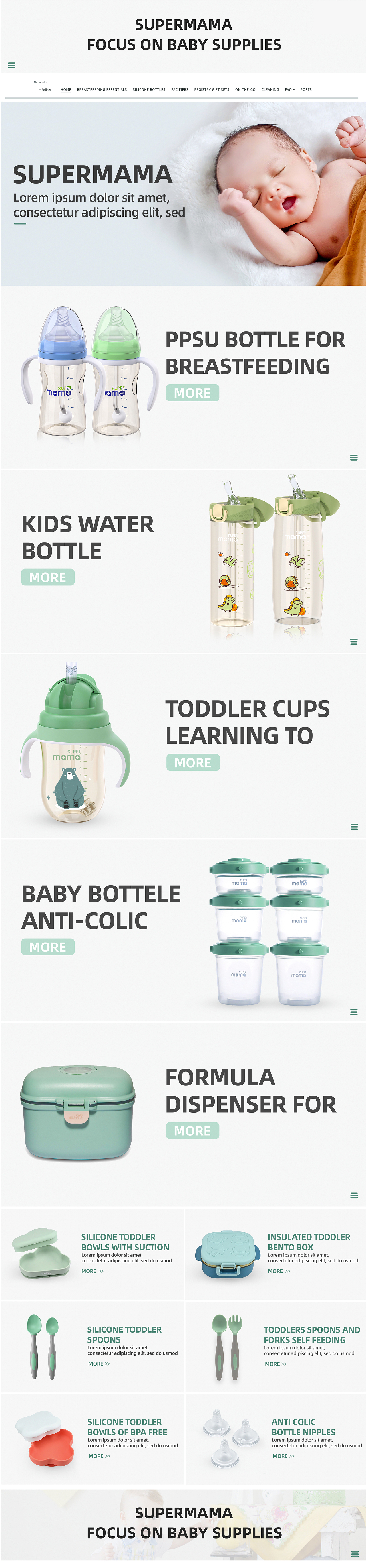 亚马逊品牌旗舰店-母婴类（图ZMjgxOTY1MTMy） - 电商 - 站酷设计师持续摆烂的小宫原创素材 - 站酷ZCOOL
