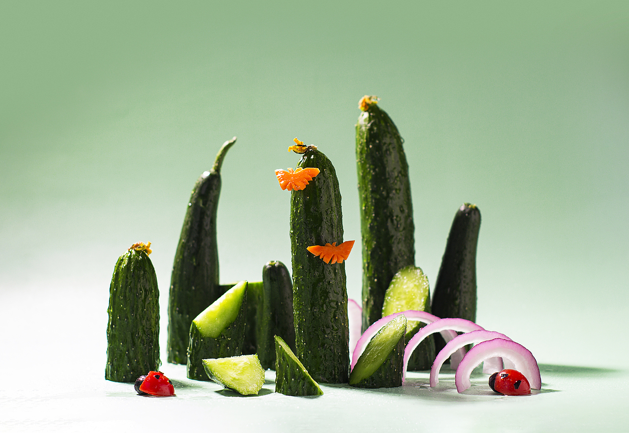 蔬菜创意拍摄X凨影视觉X新鲜蔬菜X微观