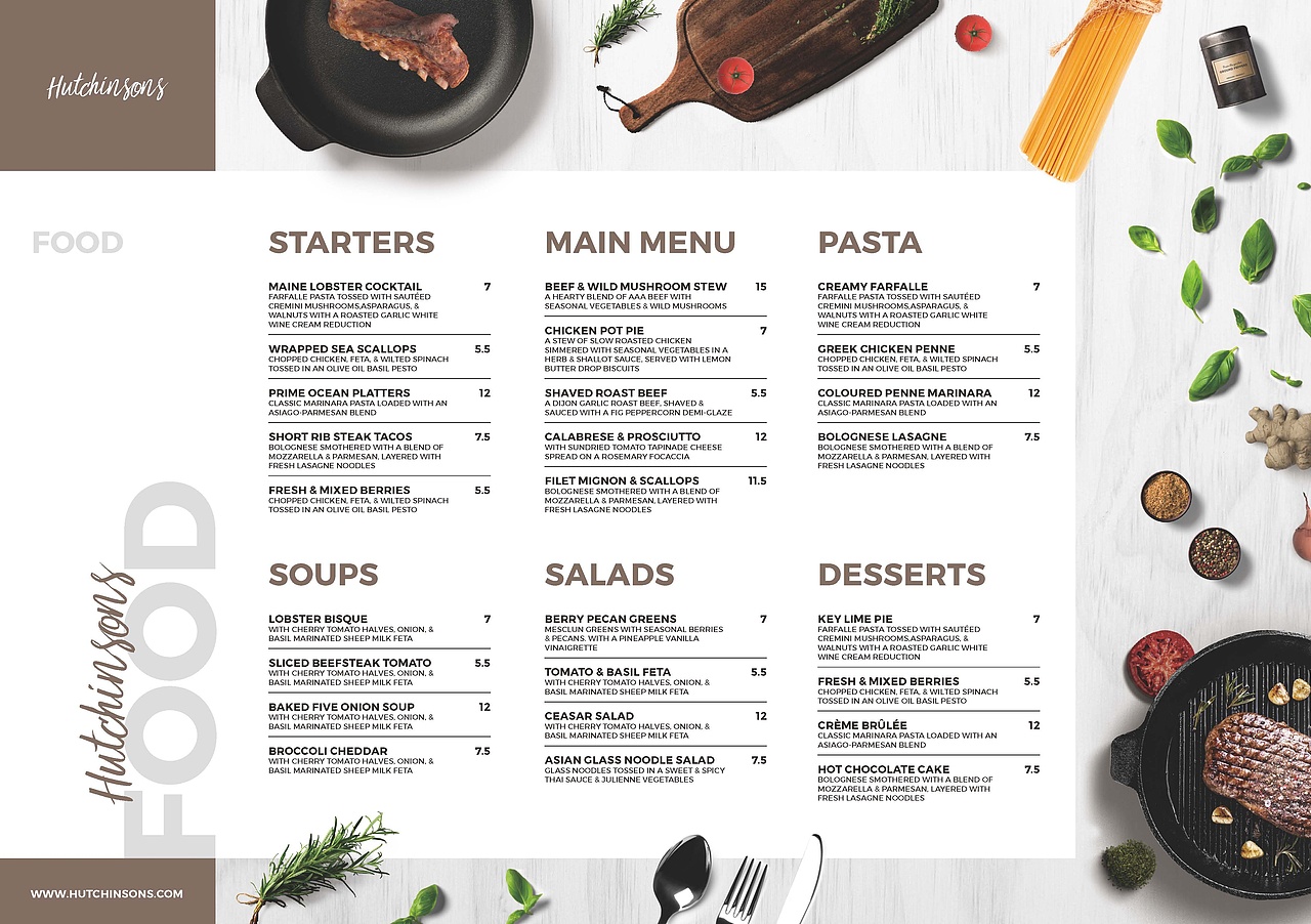 Menu Design（图ZMzI3MzM5MzMy） - 书籍/画册 - 站酷设计师李大闪原创素材 - 站酷ZCOOL