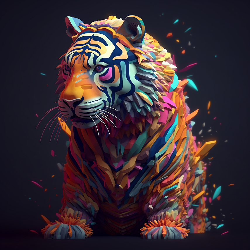 五彩缤纷的动物（图ZMzQxNDA3MzQw） - AI作品 - 站酷设计师我是曹律原创素材 - 站酷ZCOOL