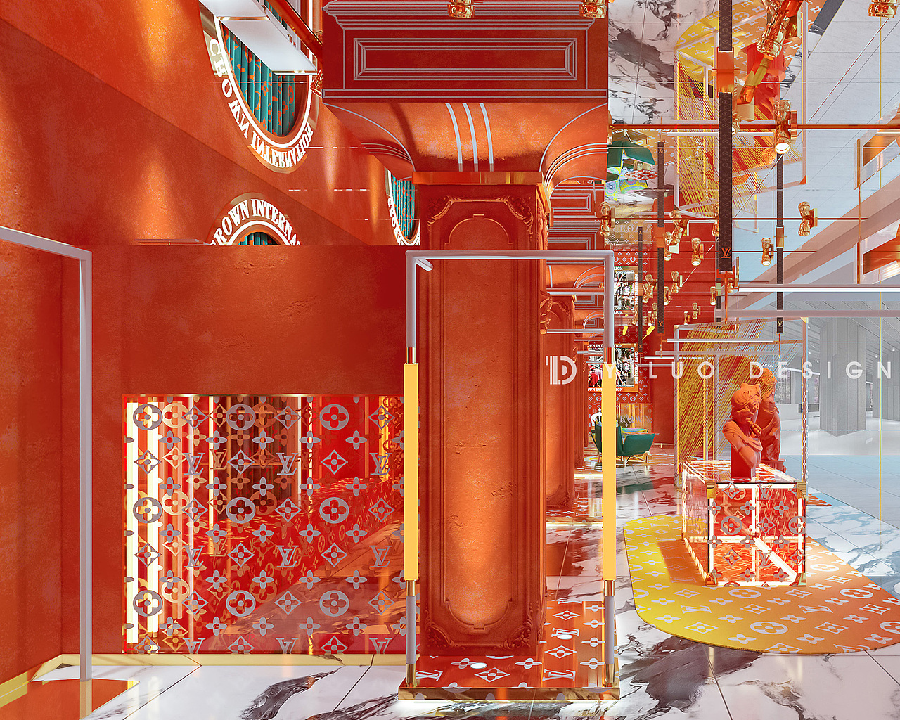 YLD STUDIO｜CROWN男装潮牌空间快闪店形象设计