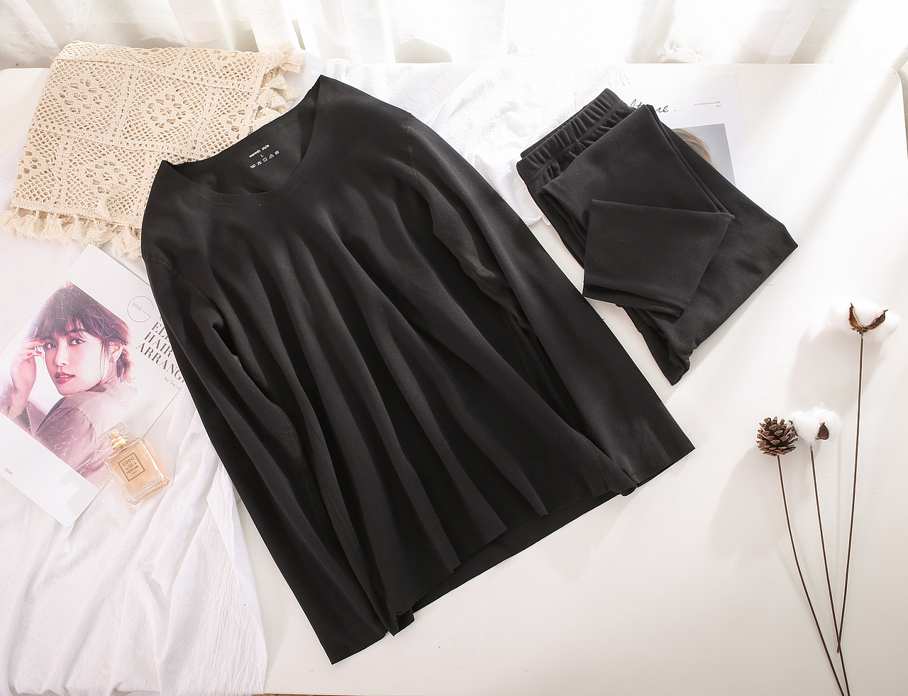 男士保暖内衣拍摄产品平铺静物拍摄淘宝电商摄影策划