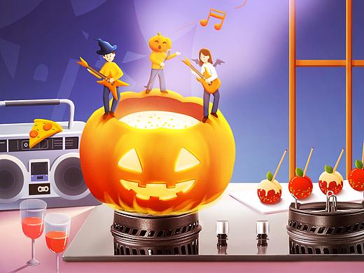 老板电器节日海报