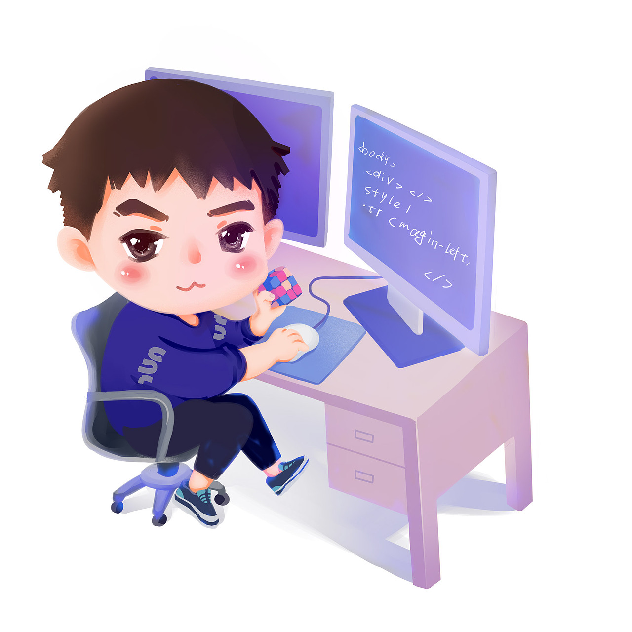 同事、朋友的Q版（图ZMjM0ODQ4Nzg0） - 艺术插画 - 站酷设计师月光森林C原创素材 - 站酷ZCOOL