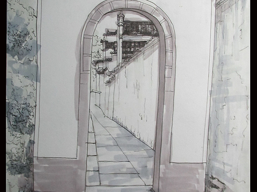 宏村写生（个人主页-ZMTg2MzgyMzI=） - 绘画 - 站酷设计师金叶子6原创素材 - 站酷ZCOOL