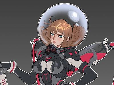 space girl（个人主页-ZNDM0OTU1NjA=） - 概念设定 - 站酷设计师阿福日渐发福原创素材 - 站酷ZCOOL