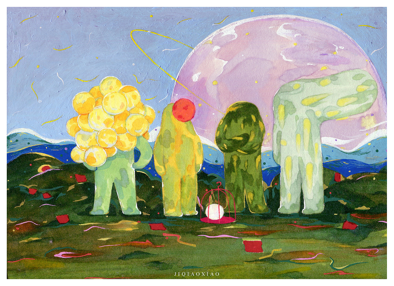 《合影》（图ZMjgwMzA0MjQ0） - 艺术插画 - 站酷设计师日尧日尧原创素材 - 站酷ZCOOL