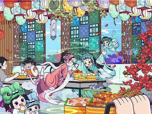 廣府記憶（個人主頁-ZNjQ2NzYzMjA=） - 藝術(shù)插畫 - 站酷設(shè)計(jì)師佐拉小寶原創(chuàng)素材 - 站酷ZCOOL