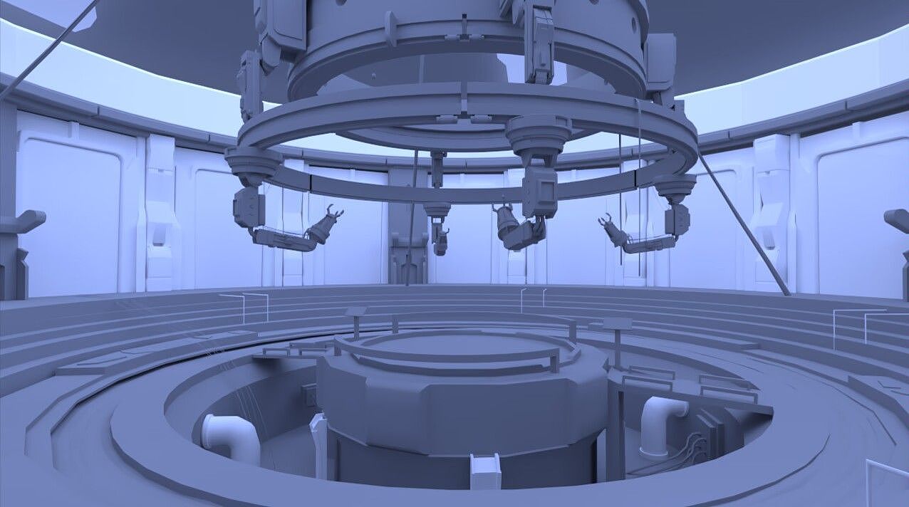 科技感场景搭建(未渲染)
