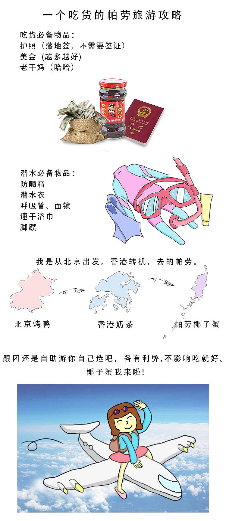 一个吃货的帕劳旅游攻略（图ZNzk2MTE3MTY=） - 艺术插画 - 站酷设计师杨坤月原创素材 - 站酷ZCOOL