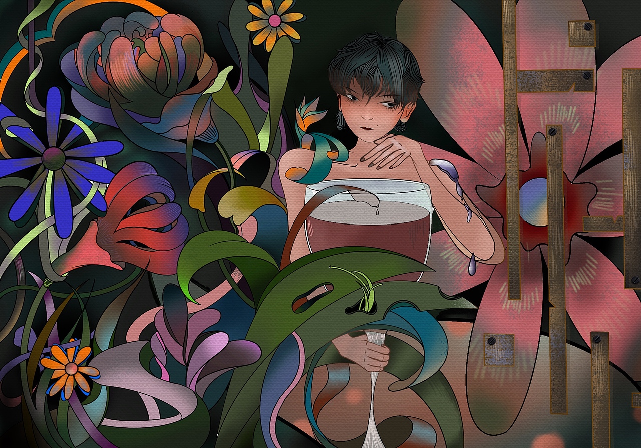 插画个人创作《选择》
