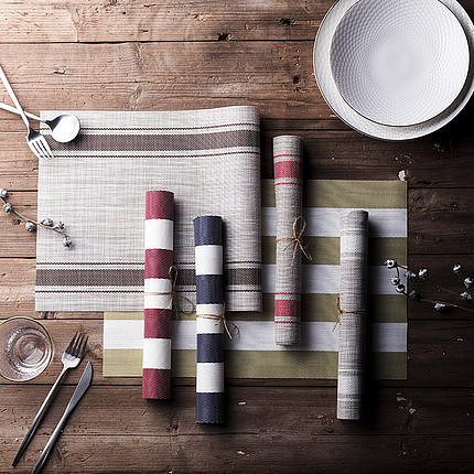 日式和风桌垫与西餐碗碟的碰撞