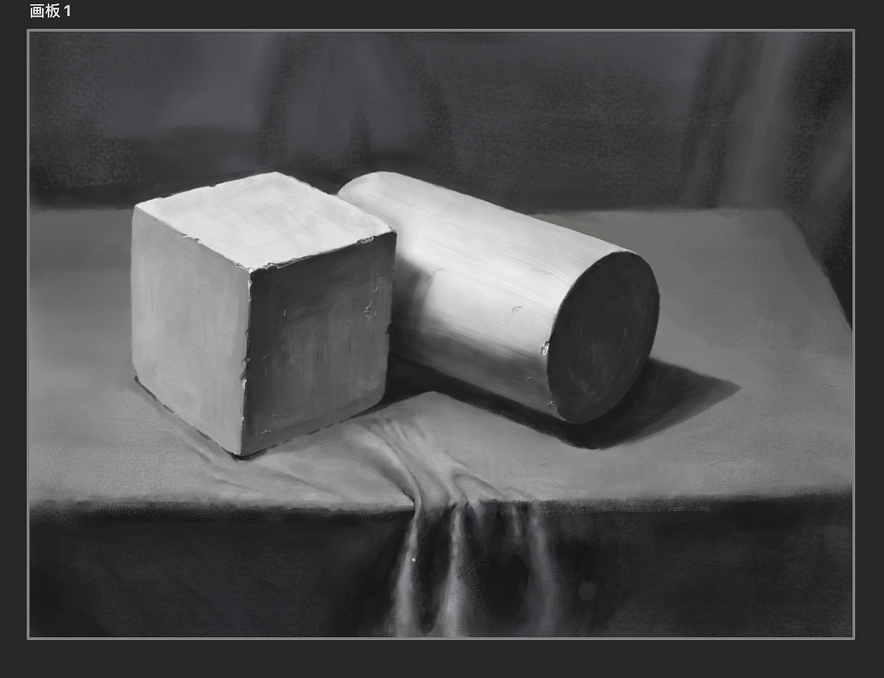 厚涂石膏几何体衬布组合01